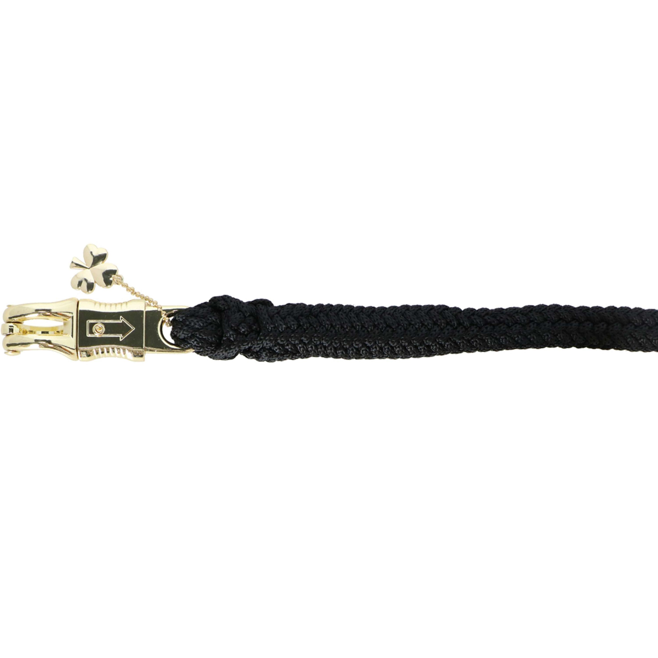 Bucas Halstertouw Comfort met Paniekhaak Zwart/Zwart