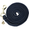 Bucas Halstertouw Show-Line met Musketonhaak Navy/Grijs