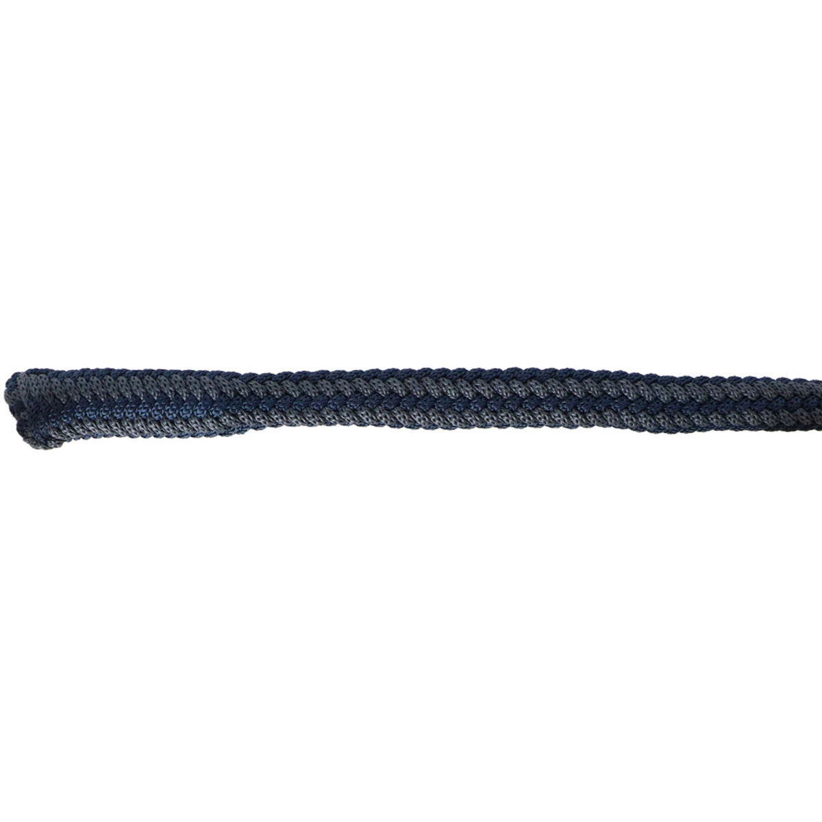 Bucas Halstertouw Show-Line met Musketonhaak Navy/Grijs