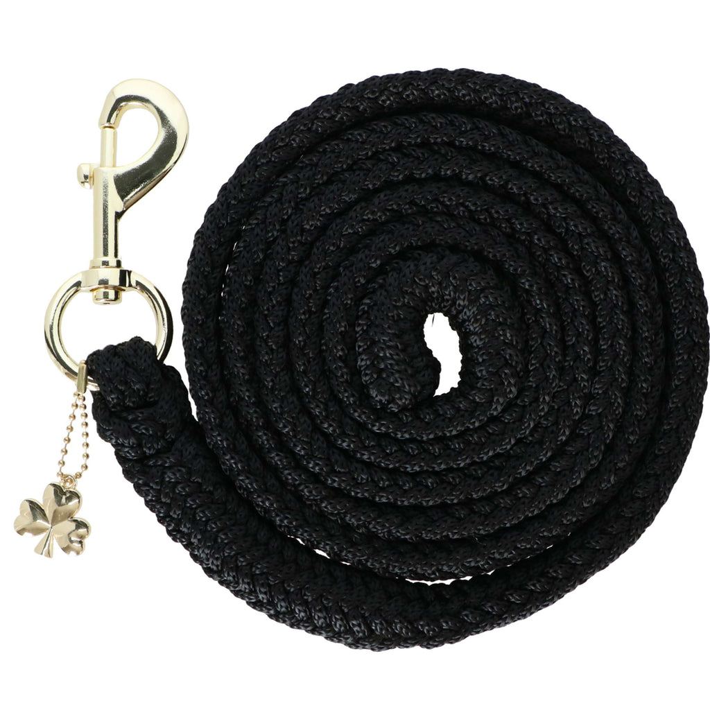 Bucas Halstertouw Comfort met Musketonhaak Zwart/Zwart