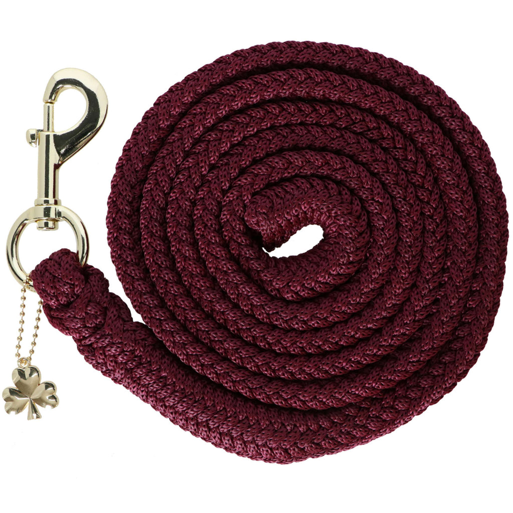 Bucas Halstertouw Show-Line met Musketonhaak Burgundy