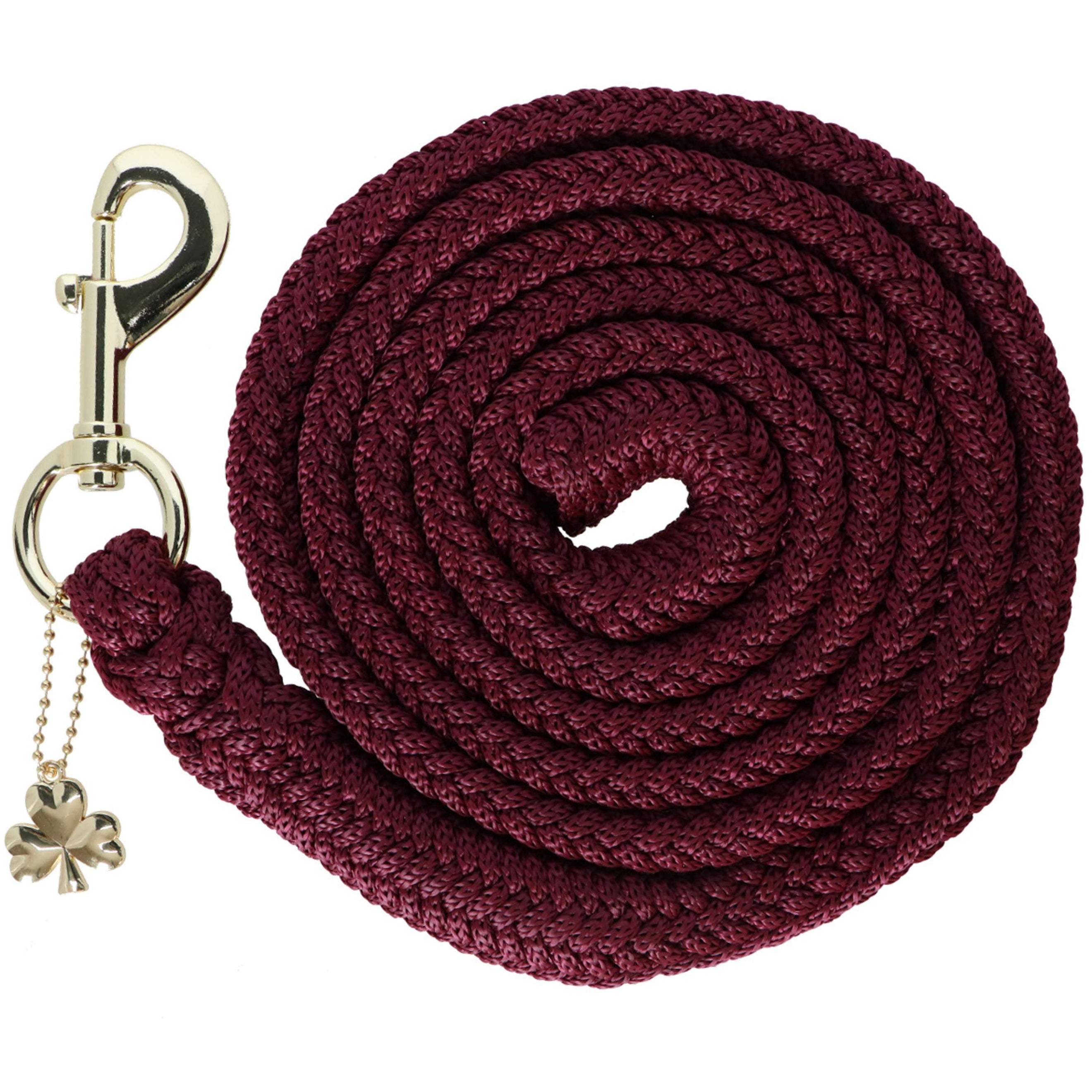 Bucas Halstertouw Show-Line met Musketonhaak Burgundy