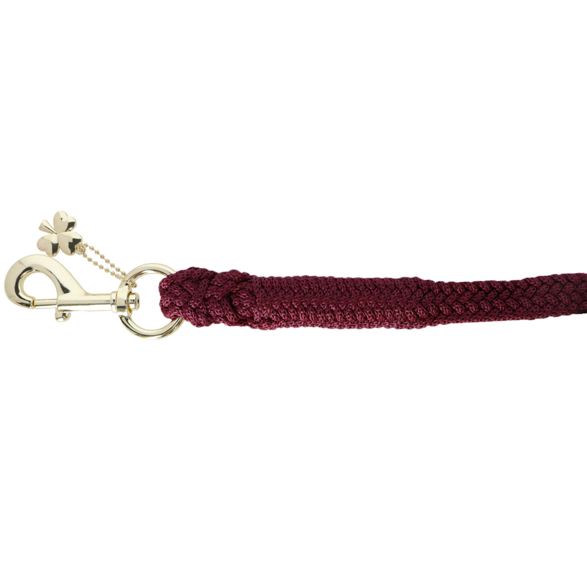 Bucas Halstertouw Show-Line met Musketonhaak Burgundy