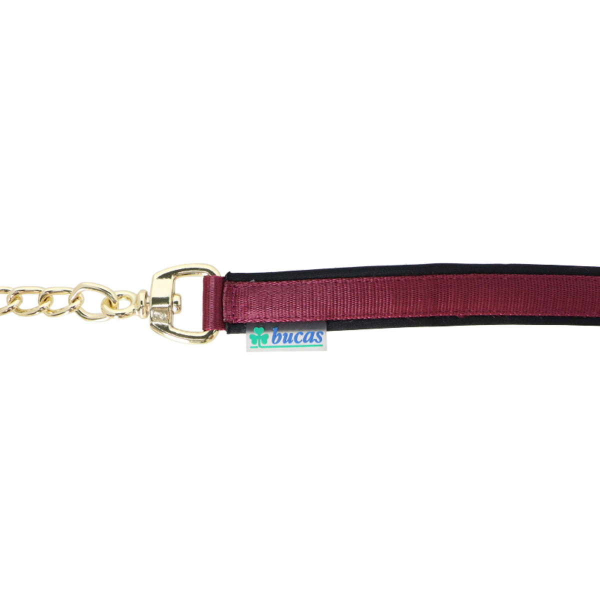 Bucas Hengstenketting Show-Line  Burgundy/Zwart