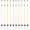 Agradi Power Weidepaal Glasfiber Metalen Pen 2 Isolator 10 Stuks Geel
