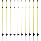 Agradi Power Weidepaal Glasfiber Metalen Pen 2 Isolator 10 Stuks Geel