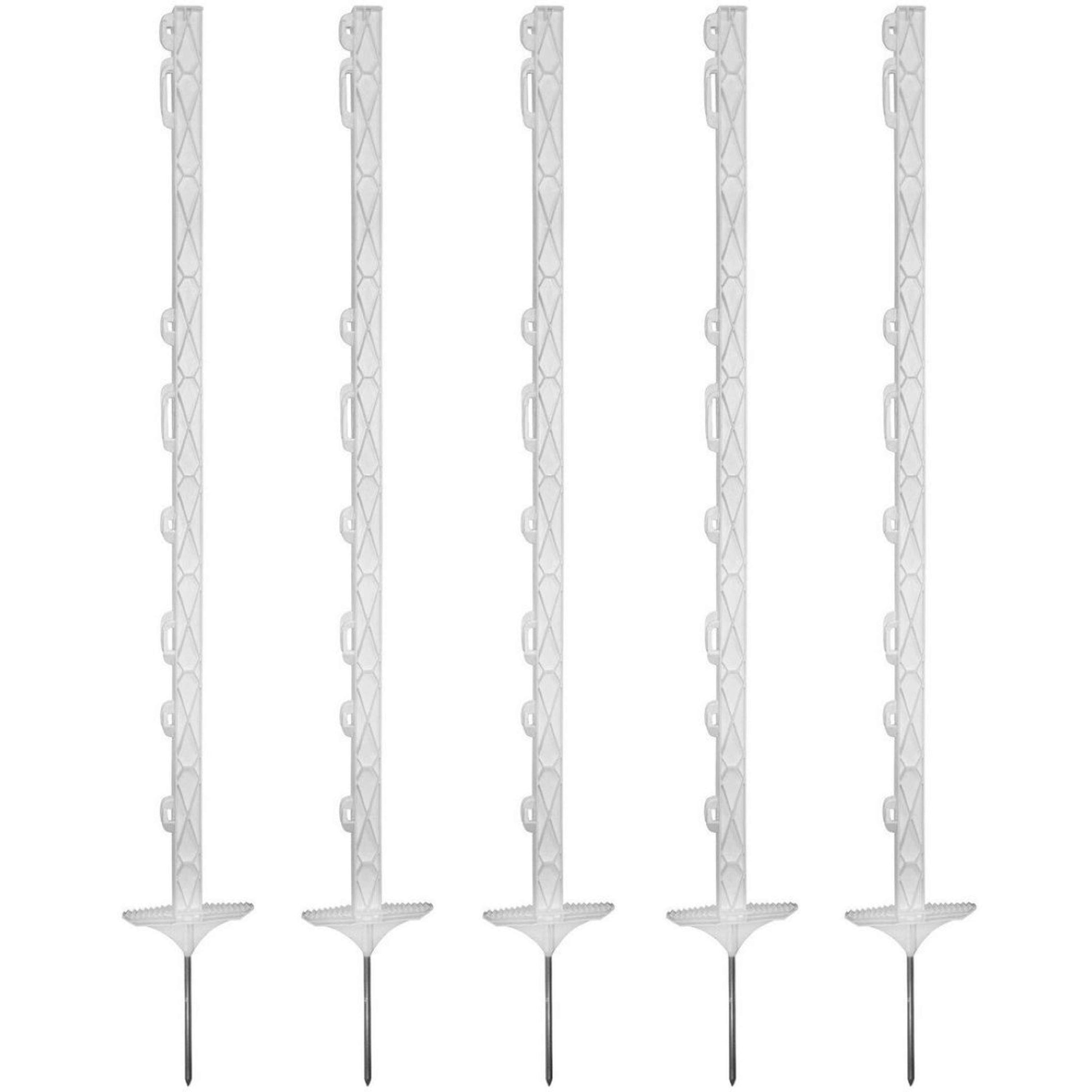 Agradi Power Weidepaal Titan Dubbele Instap 5 Stuks Wit