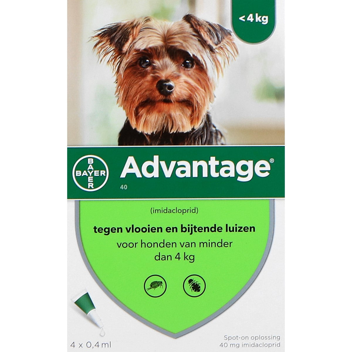 Advantage 40 Spot-On Hond <4kg