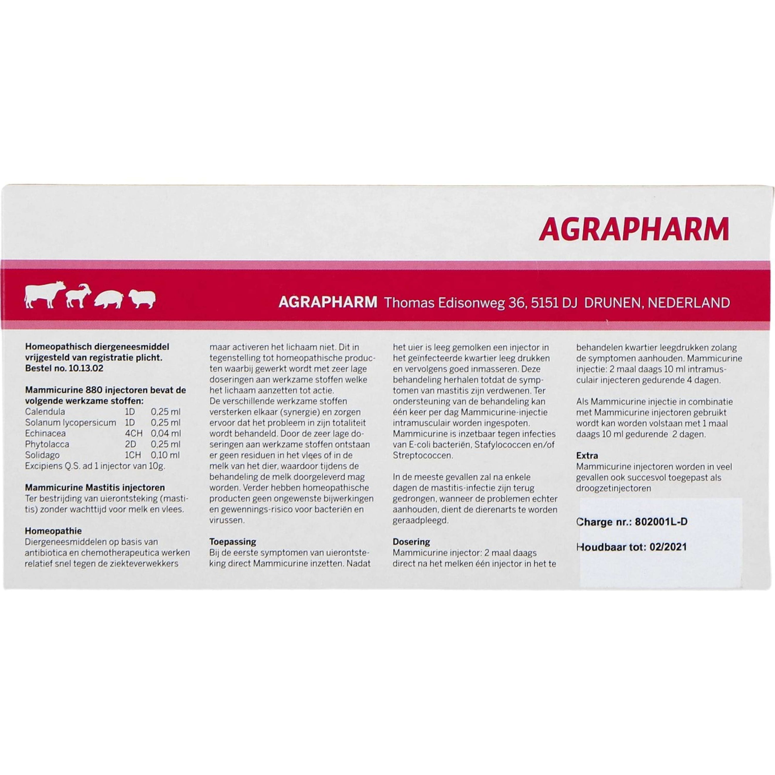 Agrapharm Mammicurine 880 Injector Agrapharm Mammicurine 880 Injector