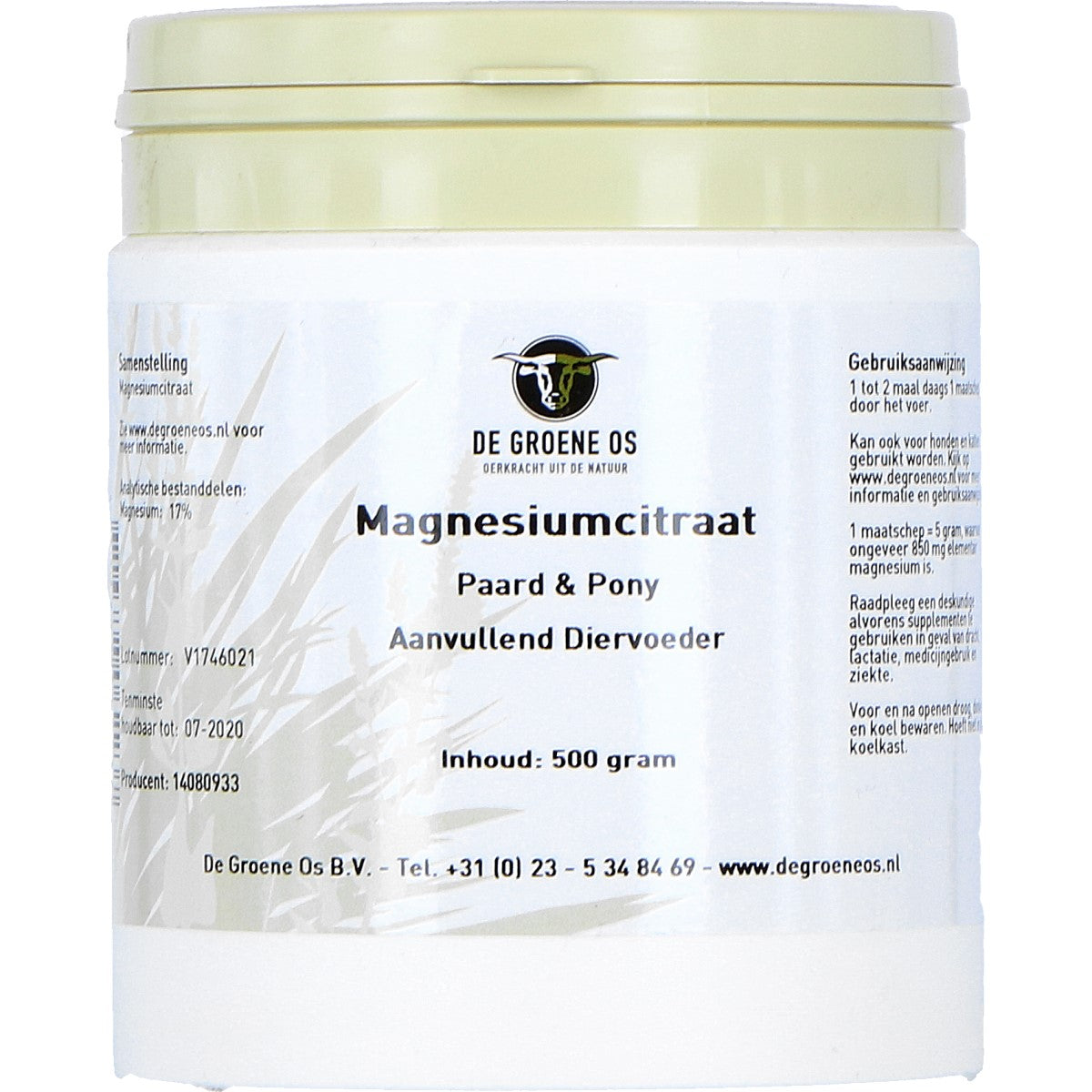 Groene Os Magnesiumcitraat Paard & Pony