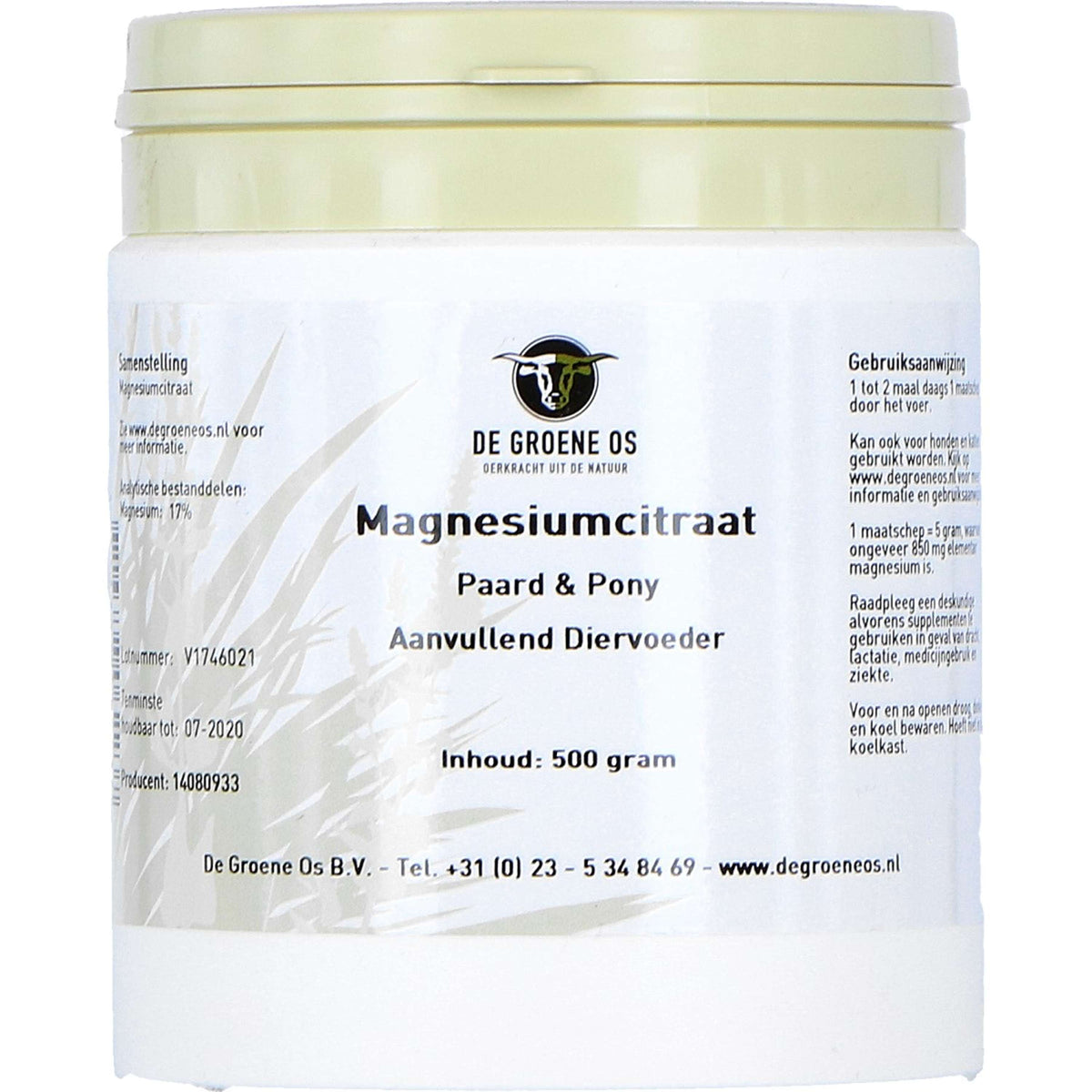 Groene Os Magnesiumcitraat Paard & Pony