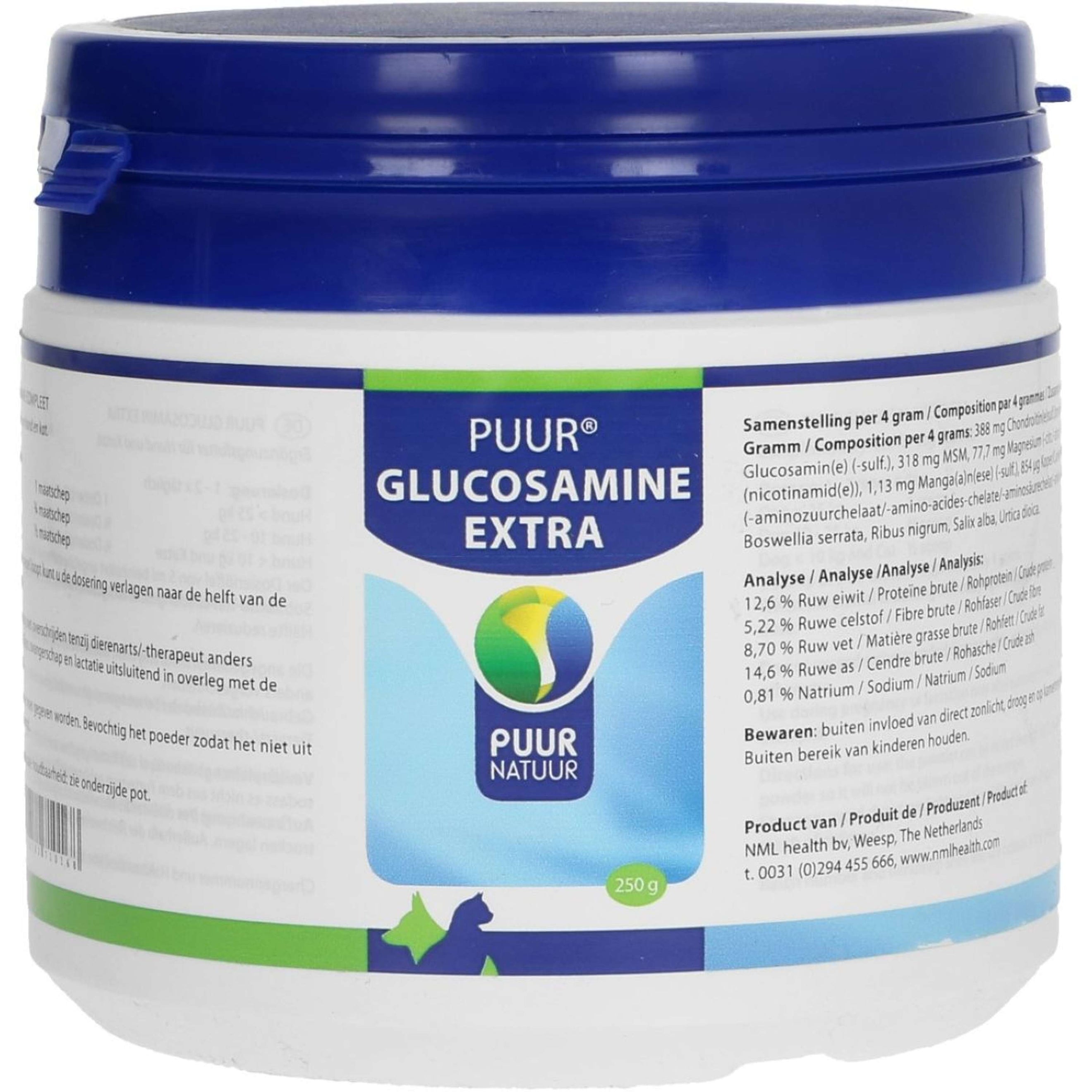 PUUR Glucosamine Extra / Compleet Hond/Kat PUUR Glucosamine Extra / Compleet Hond/Kat