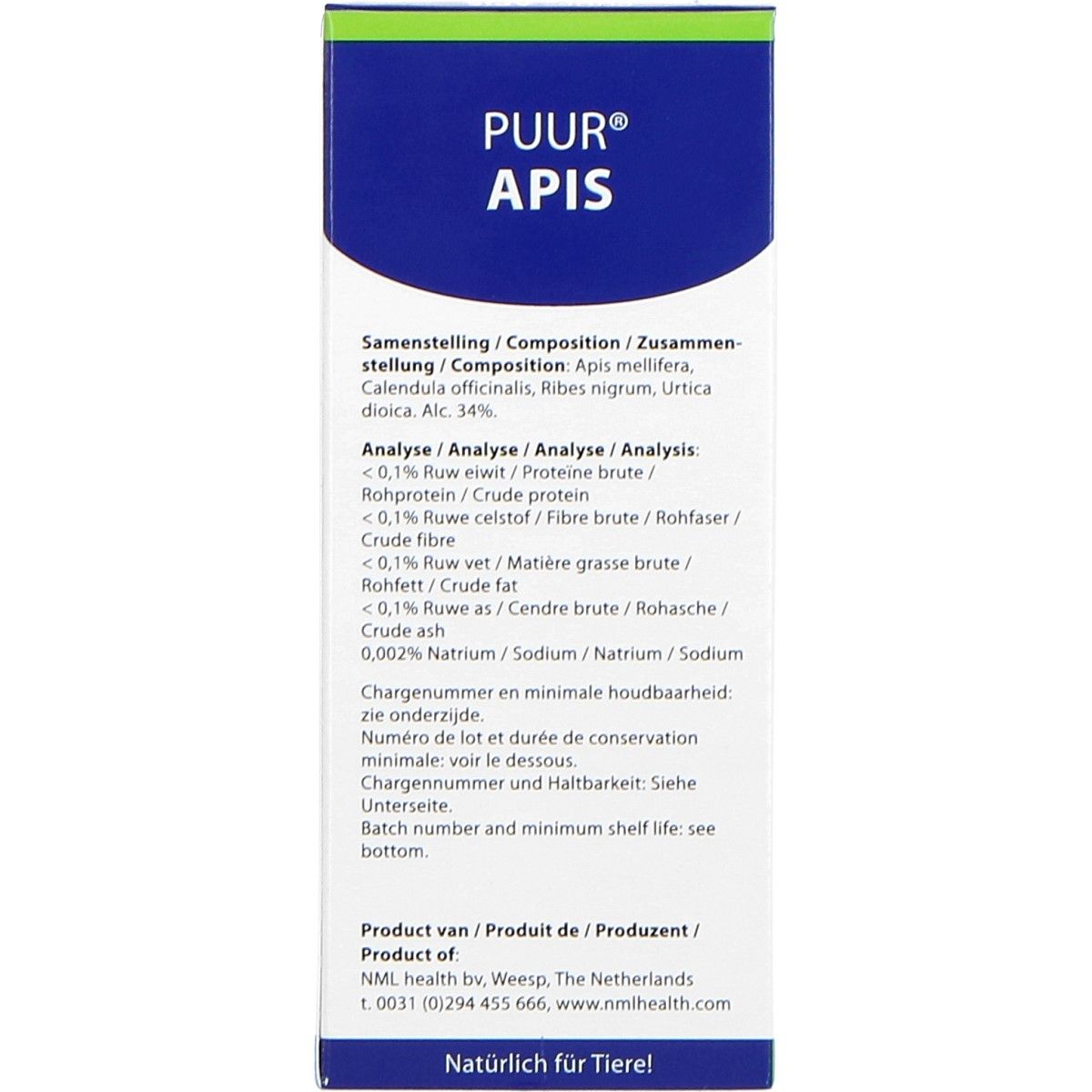 PUUR Apis / Allergie Hond/Kat/Paard