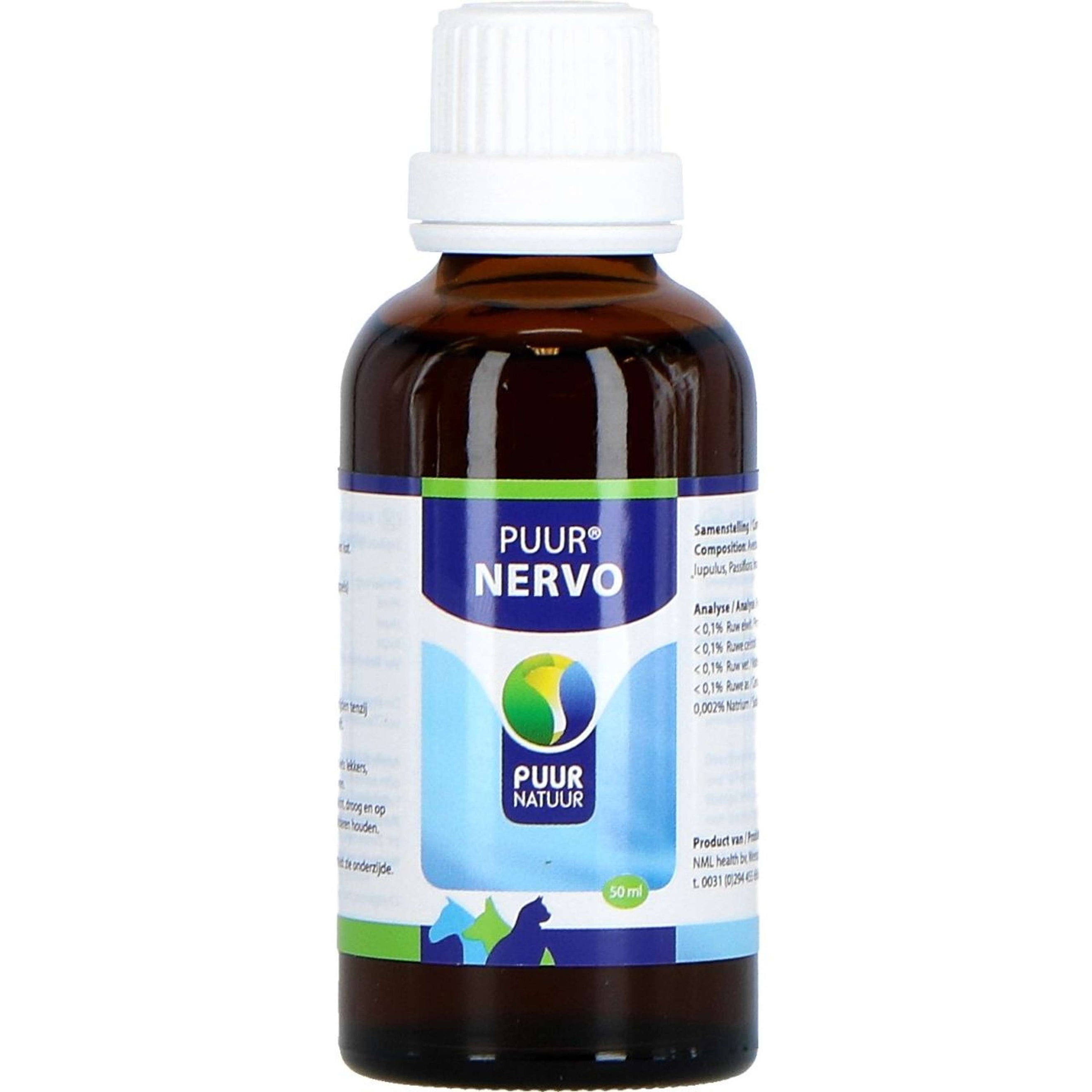 PUUR Nervo / Nervositeit Hond/Kat/Paard PUUR Nervo / Nervositeit Hond/Kat/Paard
