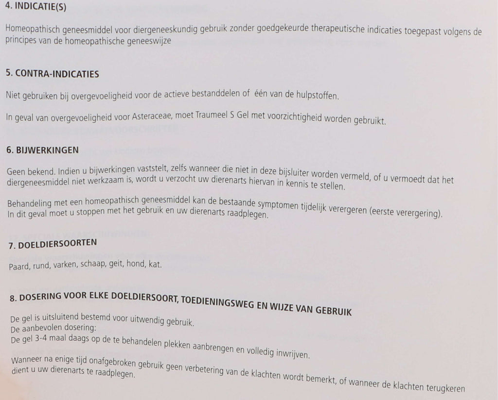 Heel Traumeel S Gel Wit