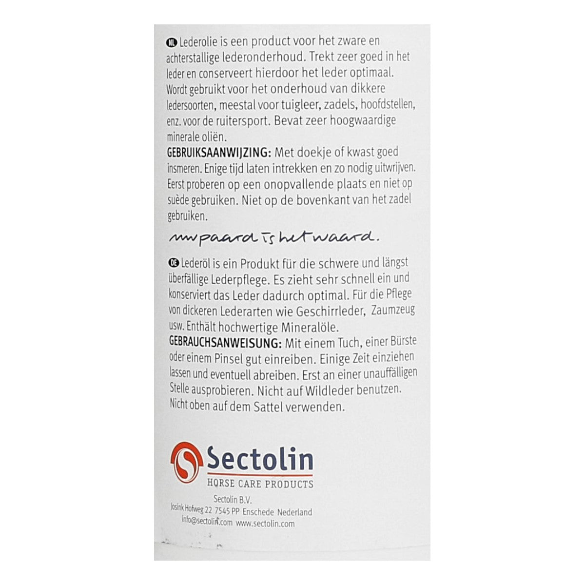 Sectolin Lederolie