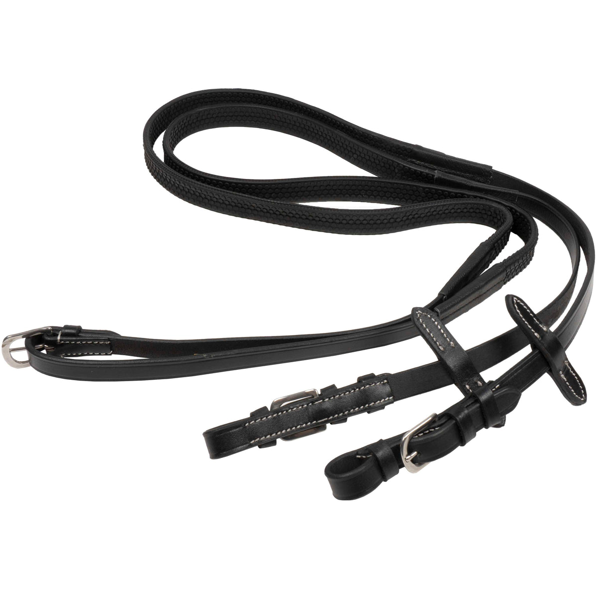 HKM Teugels met Rubber Zwart