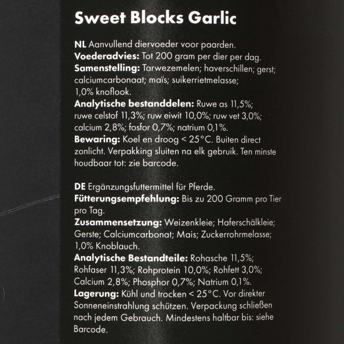 Excellent Sweet Blocks Garlic