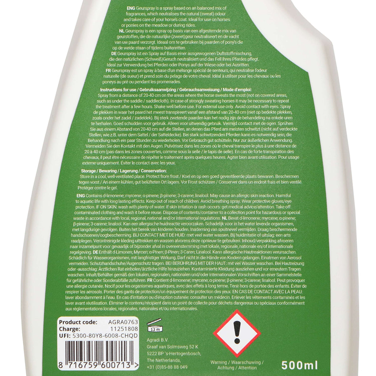 Agradi Horse Geur Spray