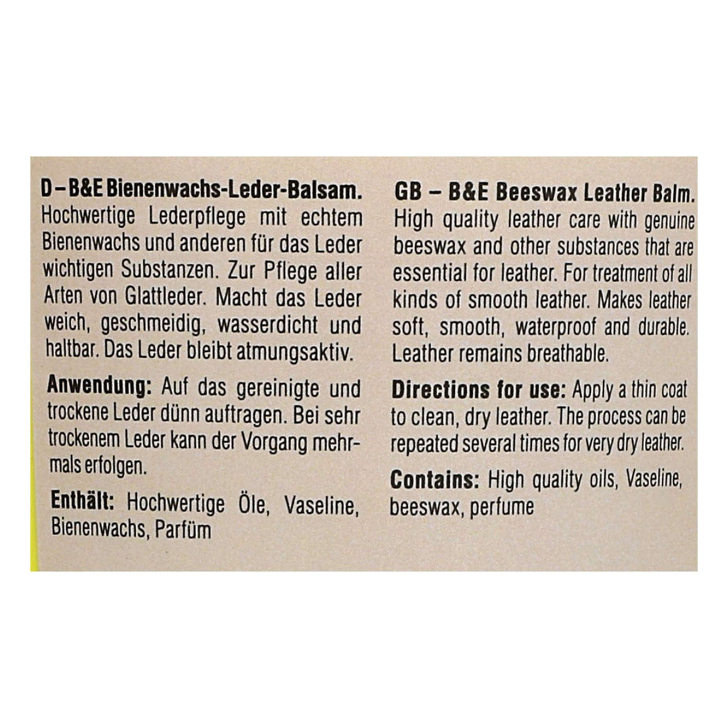 Bense & Eicke Bijenwas Lederbalsem