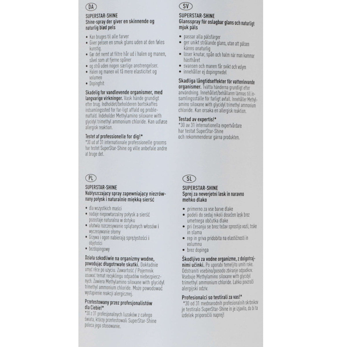 Effol Glanslotion SuperStar-Shine Spray