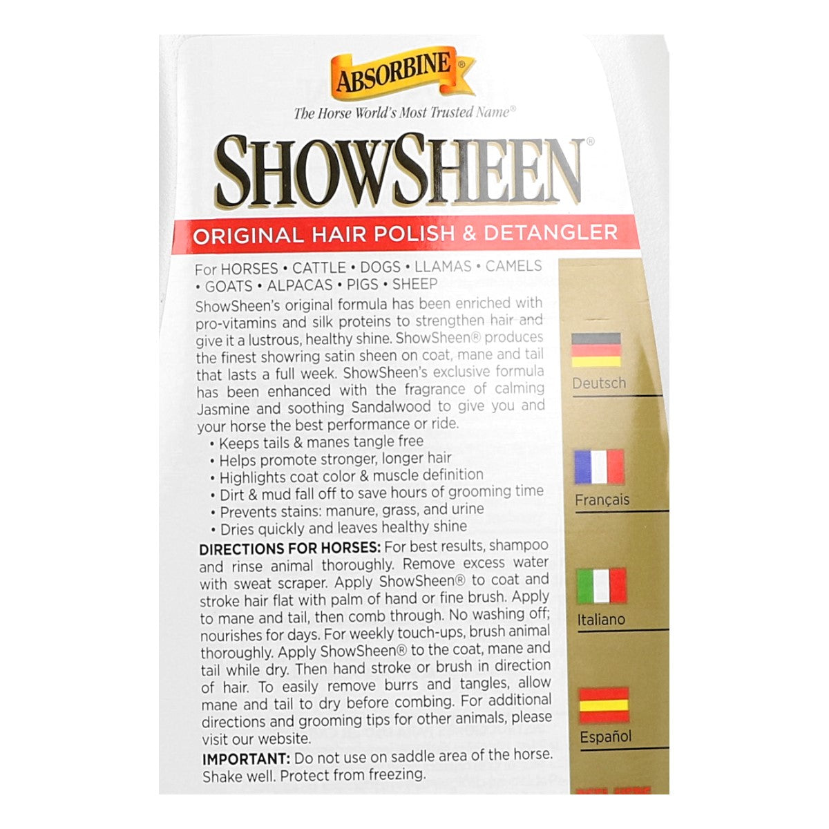 Absorbine Anti-klit Showsheen