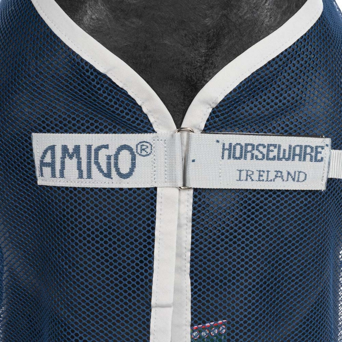 Amigo Net Cooler met Kruissingels Navy/Silver