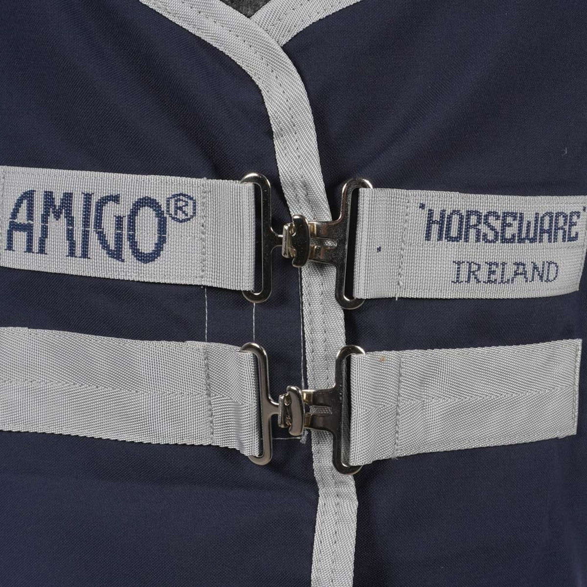 Amigo Staldeken met Kruissingels Navy/Silver