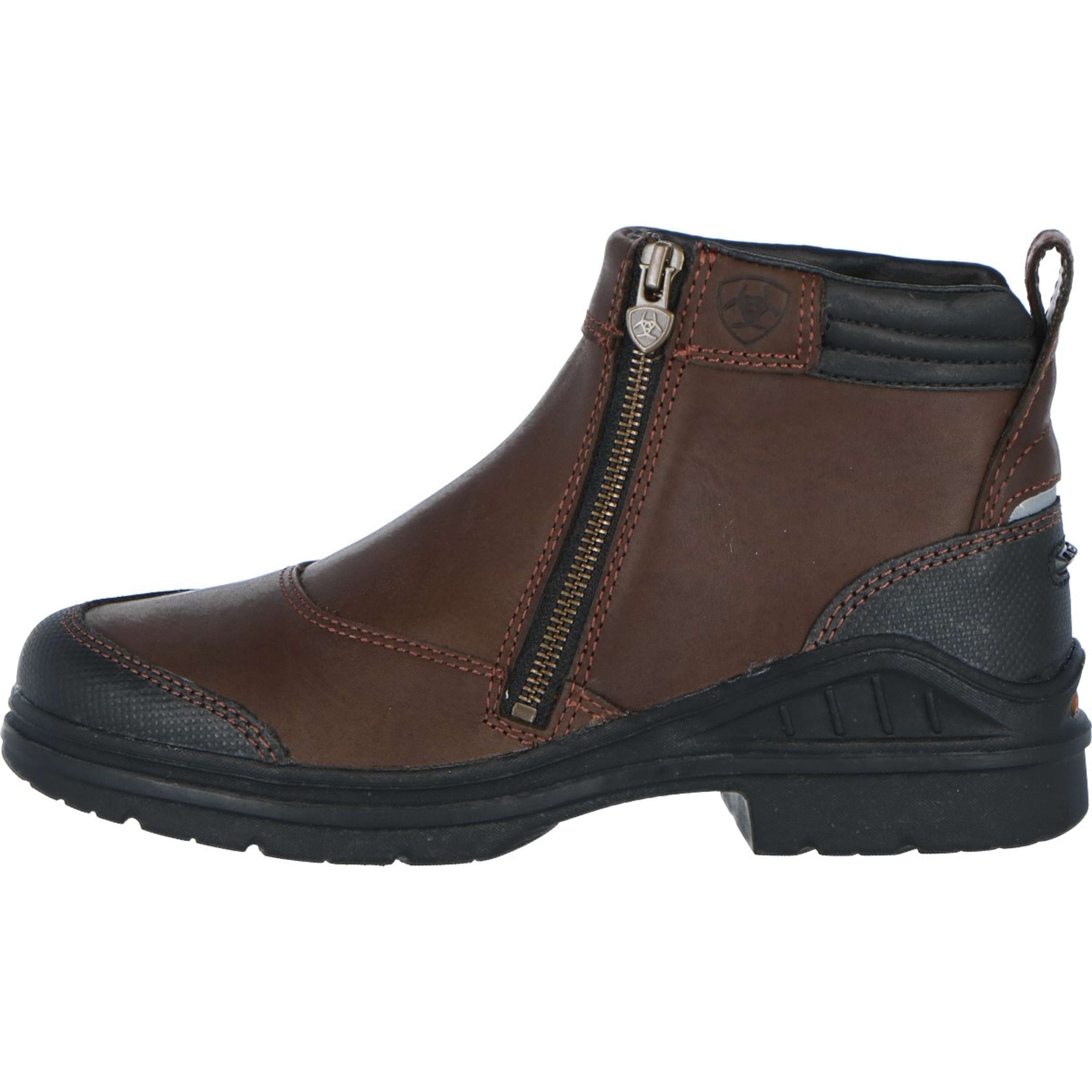 Ariat Stalschoenen Barnyard Side Zip Donker Bruin Ariat Stalschoenen Barnyard Side Zip Donker Bruin