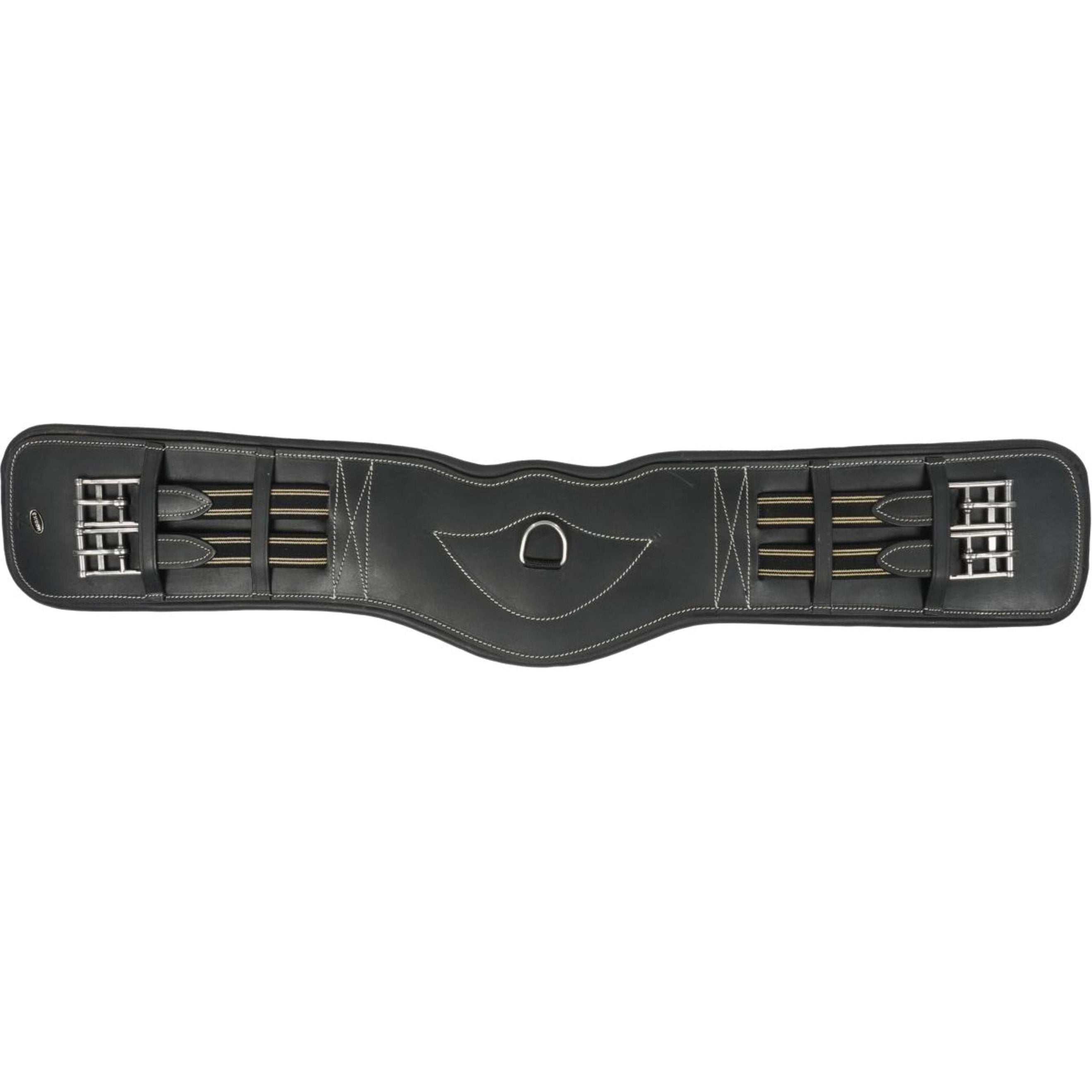 HORKA Dressuursingel Leer Zwart/Zilver