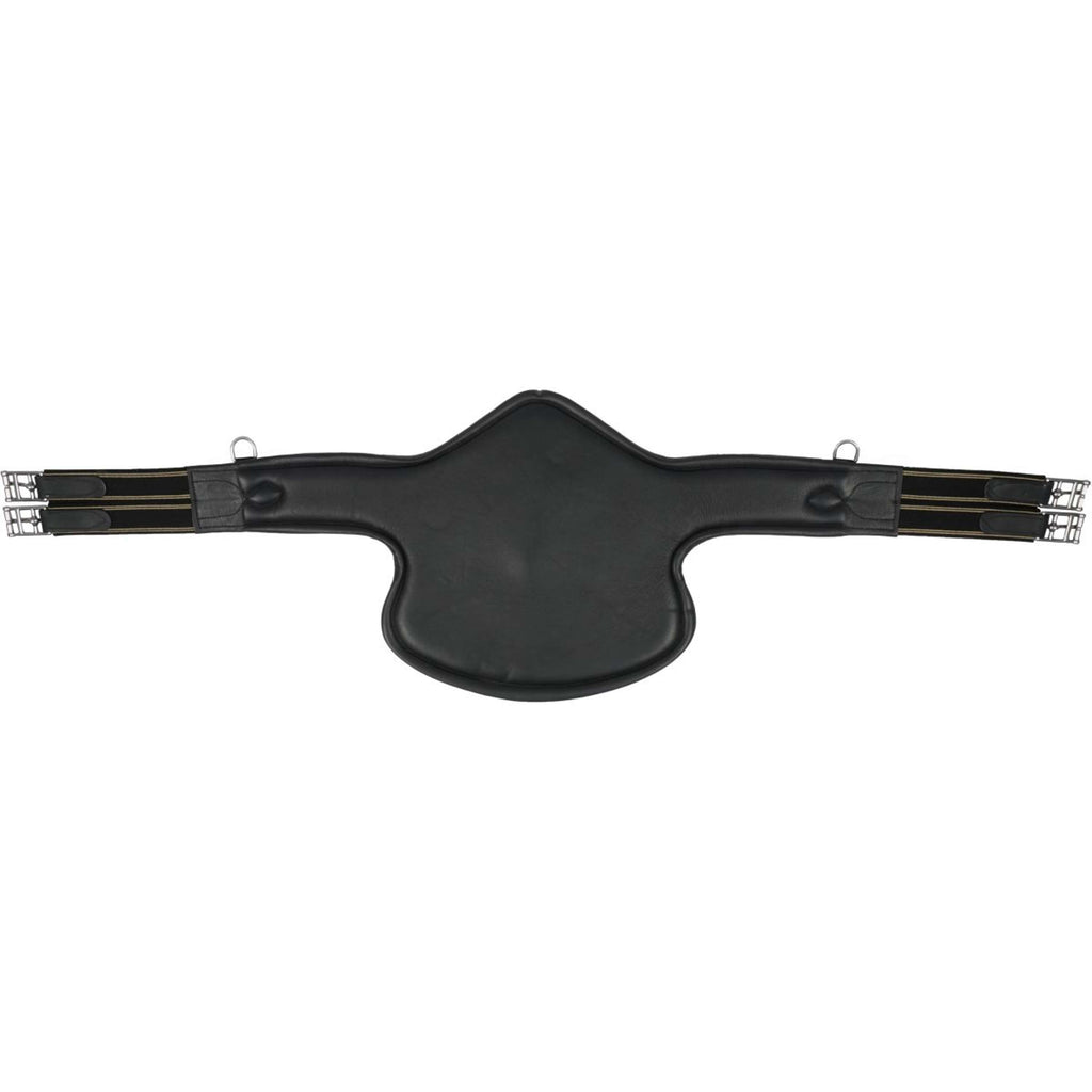 HORKA Singel met Buikbeschermer Leer Zwart/Zilver