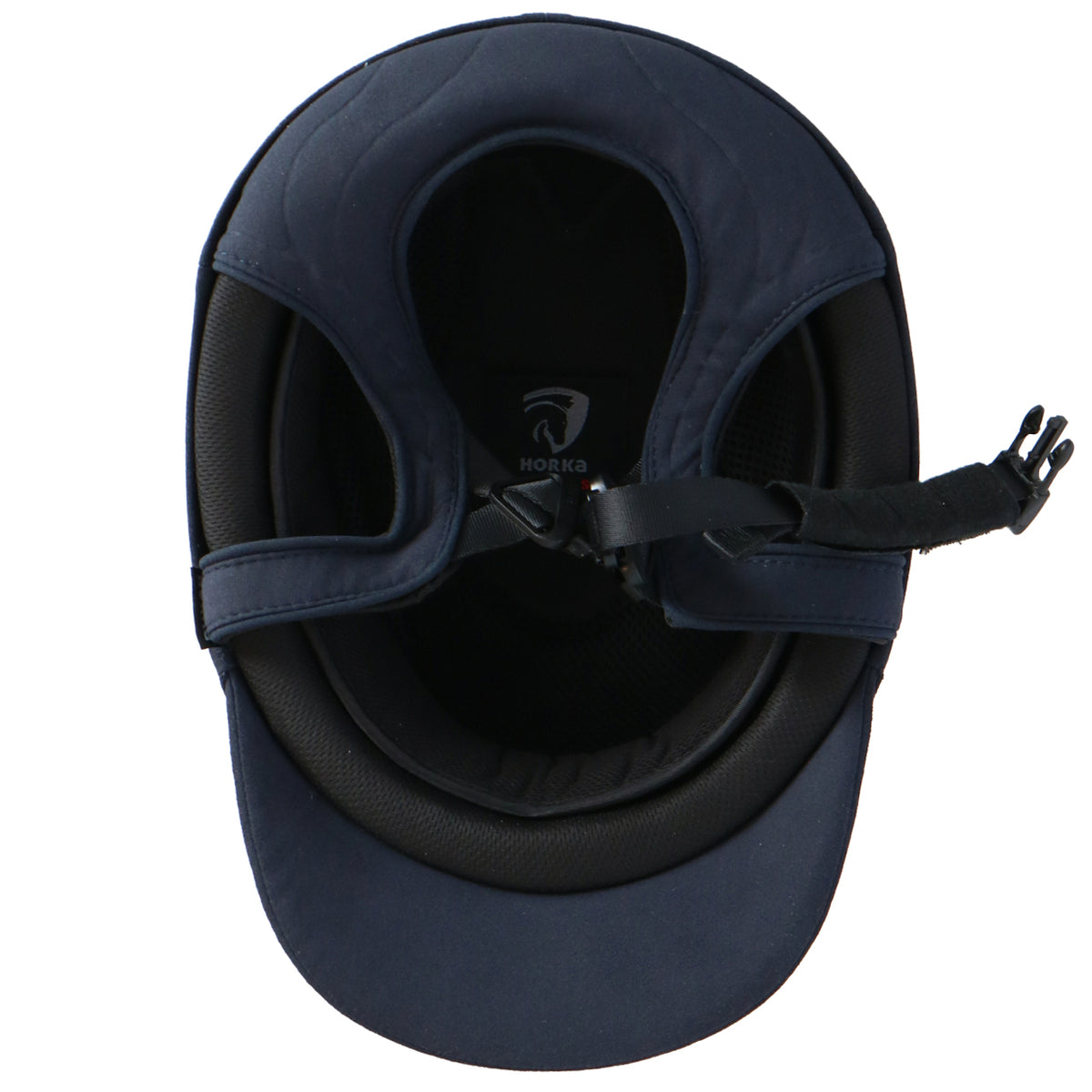 HORKA Cap Hawk Leer Black Vent. Blauw