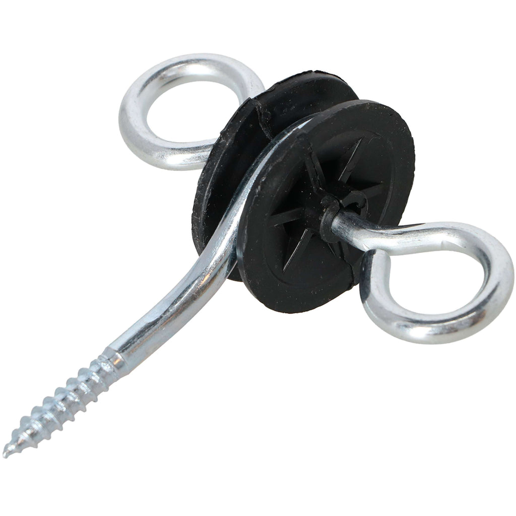 Agradi Power Poortgreep Insulator Gegalvaniseerd 2 Haken 10 Stuks