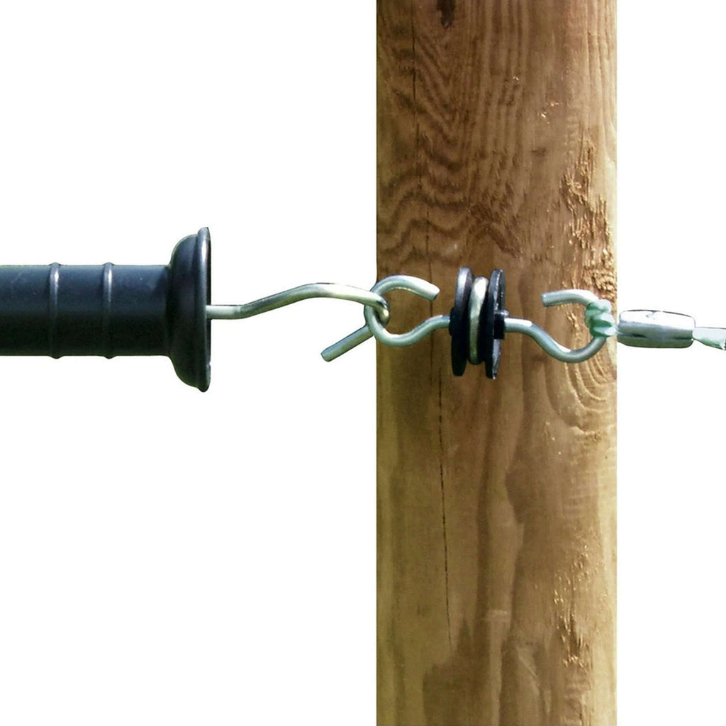 Agradi Power Poortgreep Insulator Gegalvaniseerd 2 Haken 10 Stuks