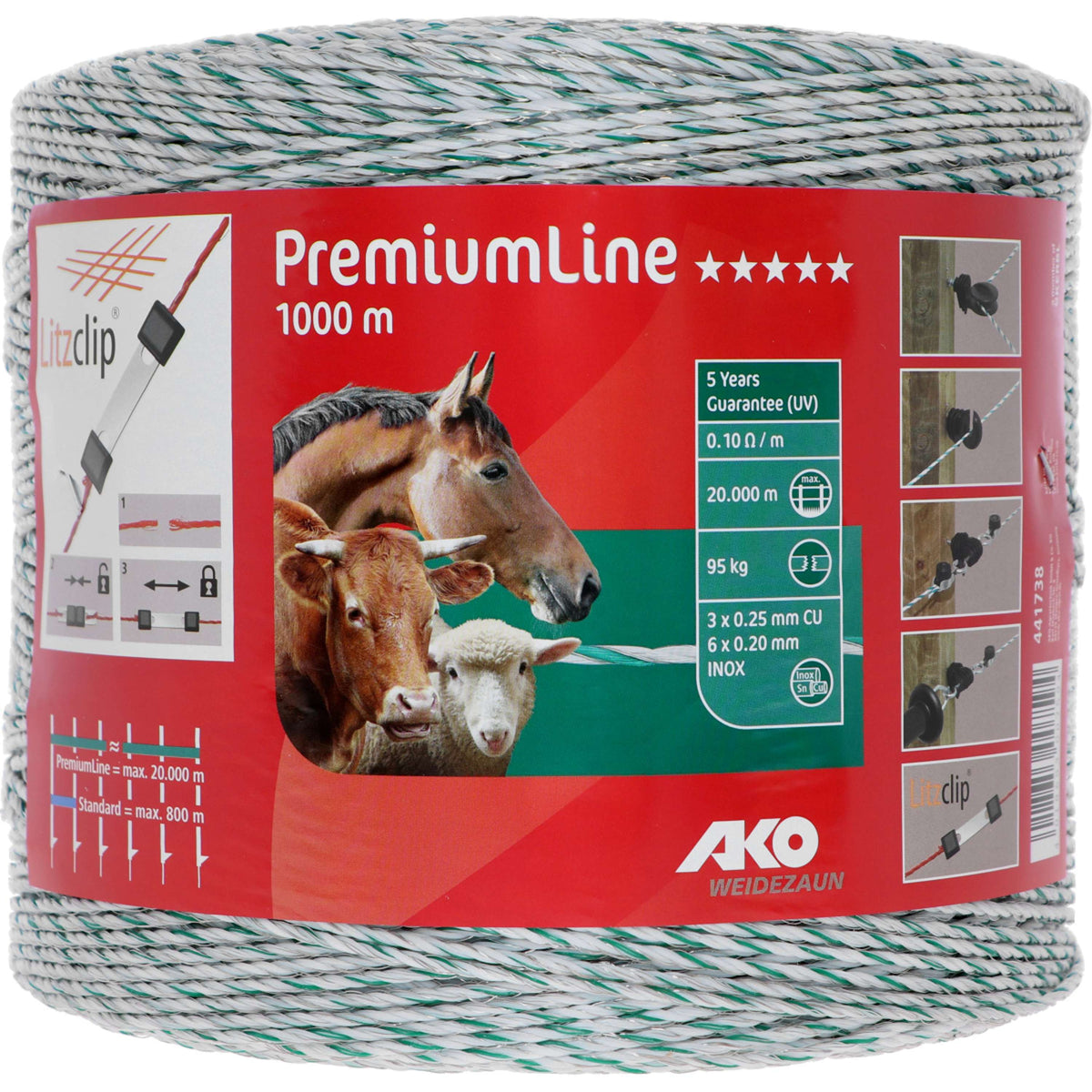 Ako Draad PremiumLine Wit/Groen