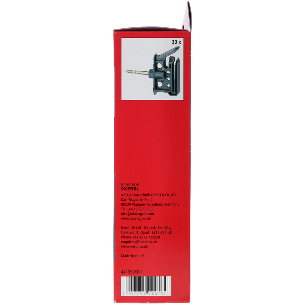 Clip Insulator Maxi Tape/Rope 6mm Screw 30 Stuks