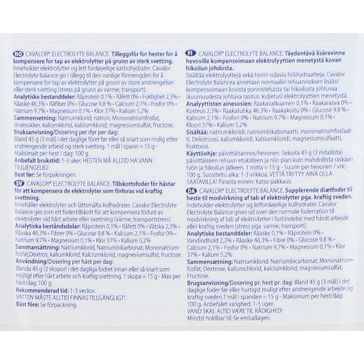 Cavalor Electrolyte Balance