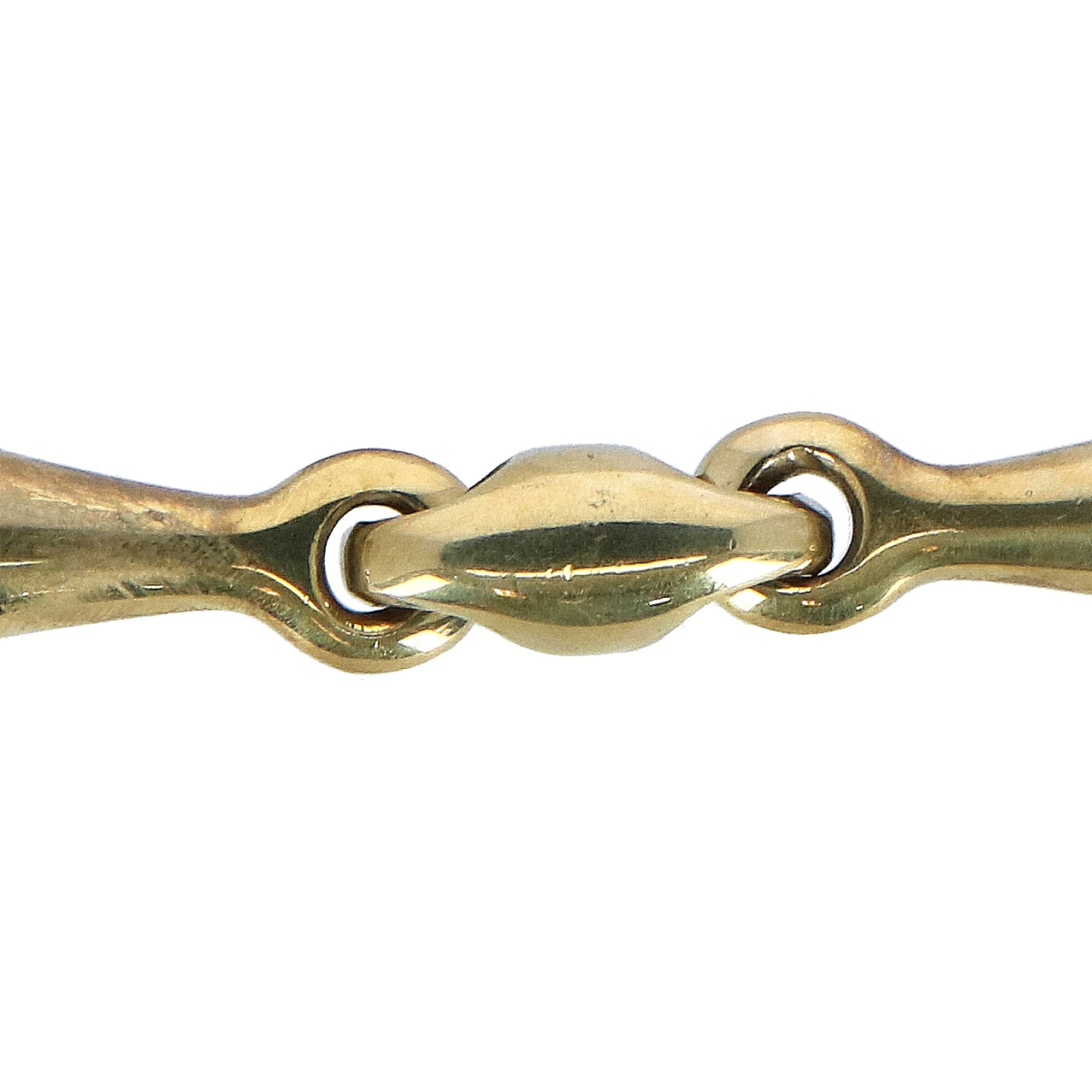 HORKA Bustrens Dubbel Gebroken 14mm Goldbrass HORKA Bustrens Dubbel Gebroken 14mm Goldbrass