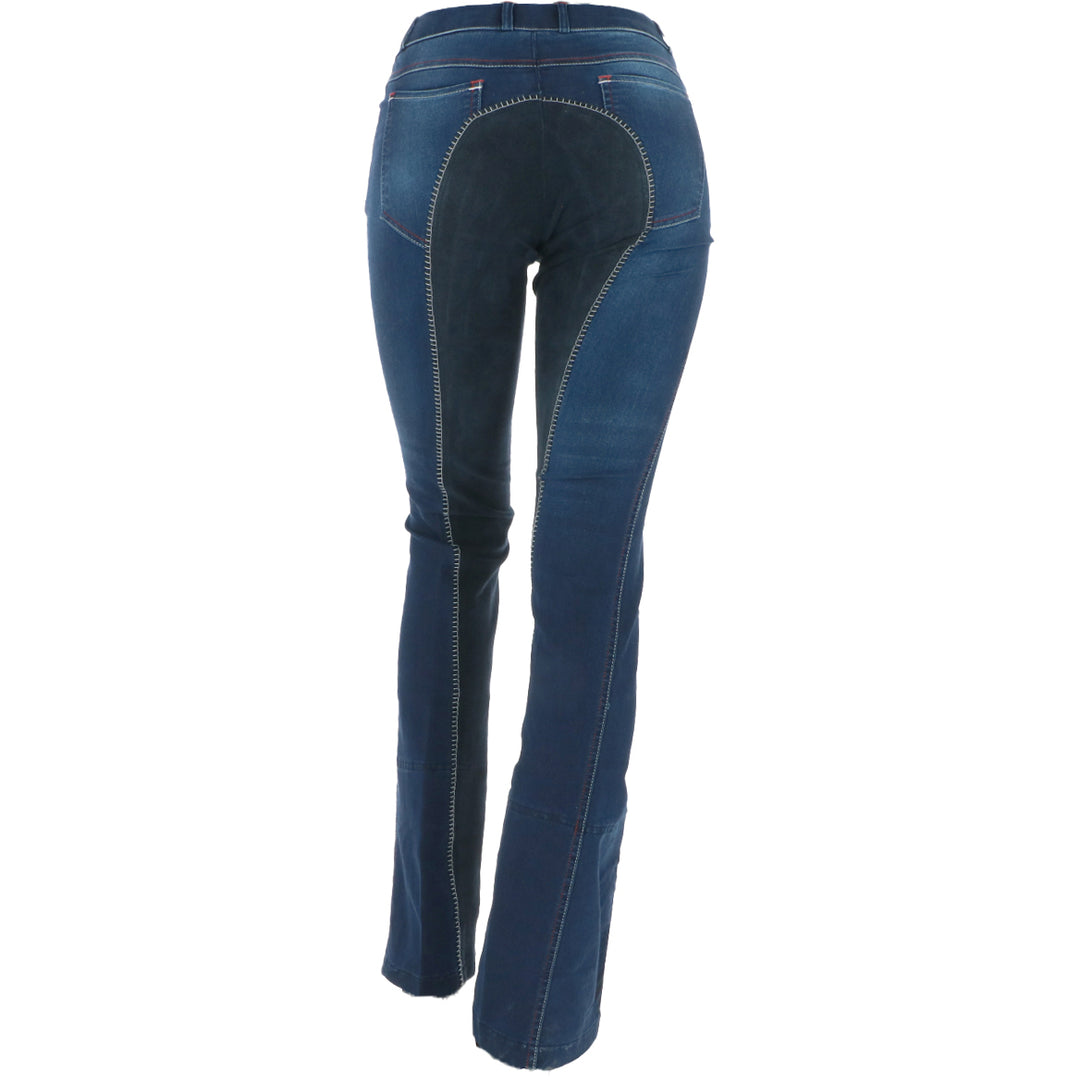 HKM Jodhpur Rijbroek Summer Denim Jeans Blauw/Donker blauw