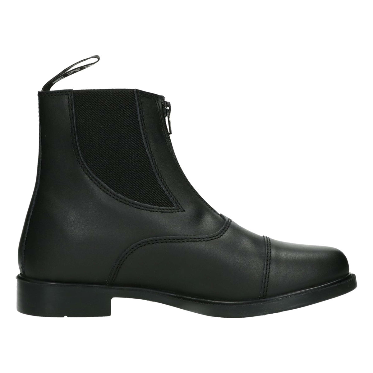 HKM Jodhpurschoenen met Elastiekinzet + Rits Zwart