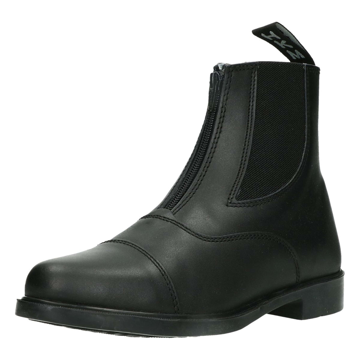 HKM Jodhpurschoenen met Elastiekinzet + Rits Zwart