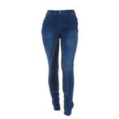 HKM Paardrijbroek Summer Denim 3/4 Jeans Blauw