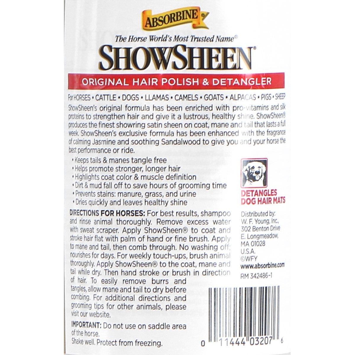 Absorbine Anti-klit Showsheen Spray