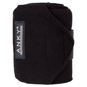 ANKY Bandages Basic Fleece Set van 4 Zwart