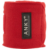 ANKY Bandages Basic Fleece Set van 4 True Red