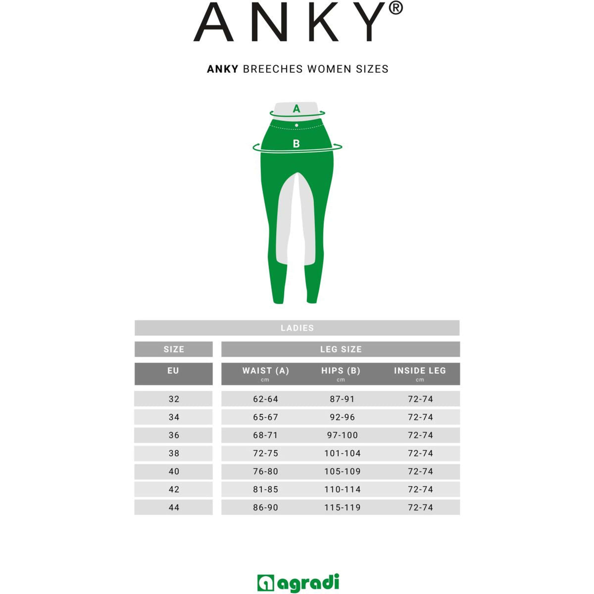 Anky Rijbroek Genuine Full Grip Dames Walnoot