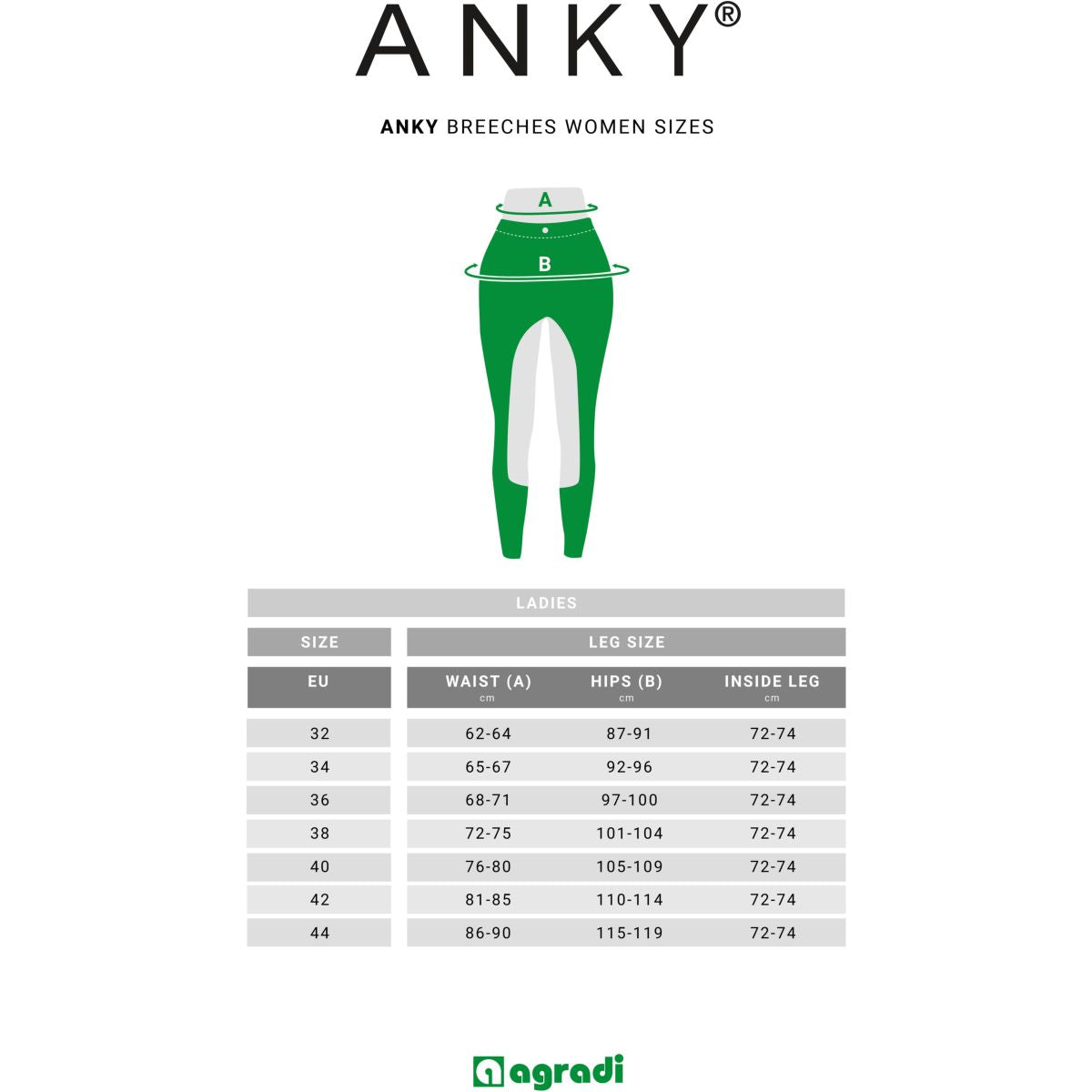 Anky Rijbroek Genuine Full Grip Dames Walnoot