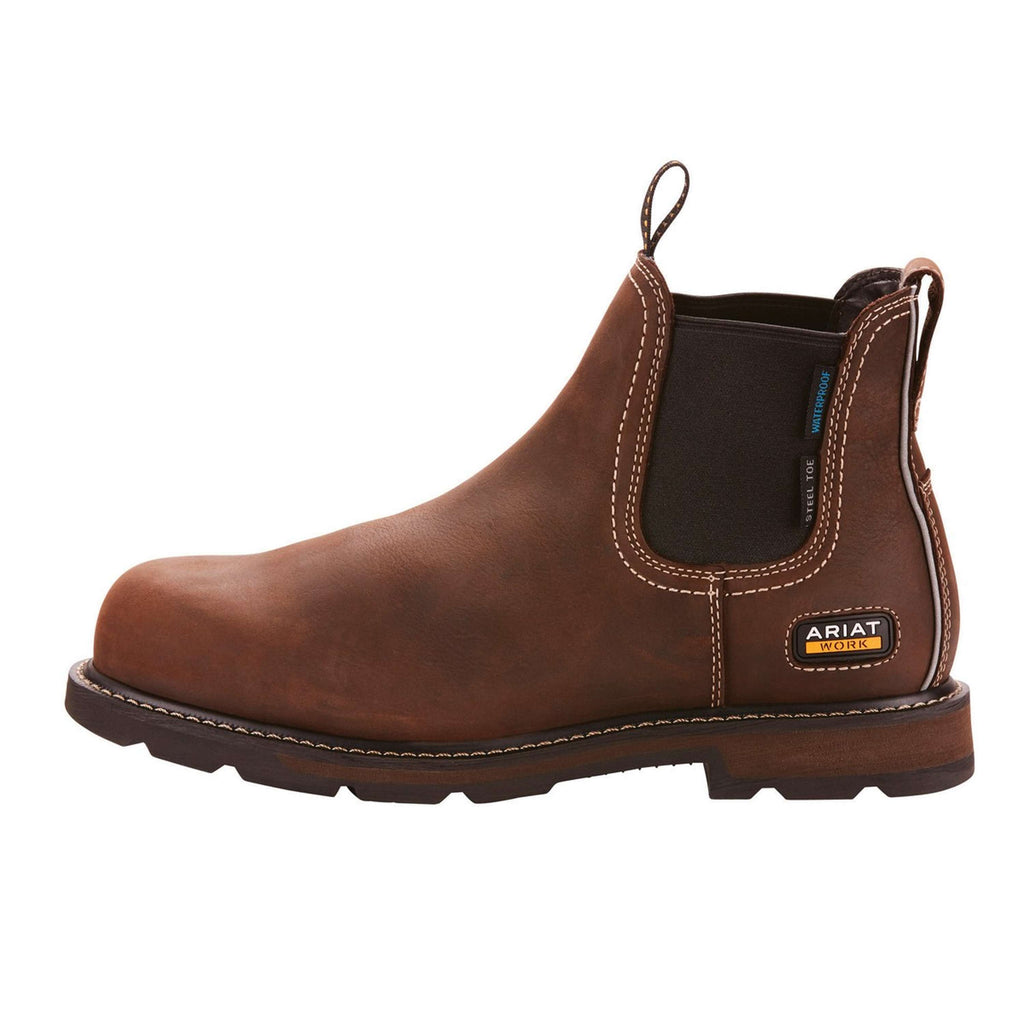 Ariat Jodhpurs Groundbreaker Chelsea Waterproof Steel Toe Heren Bruin