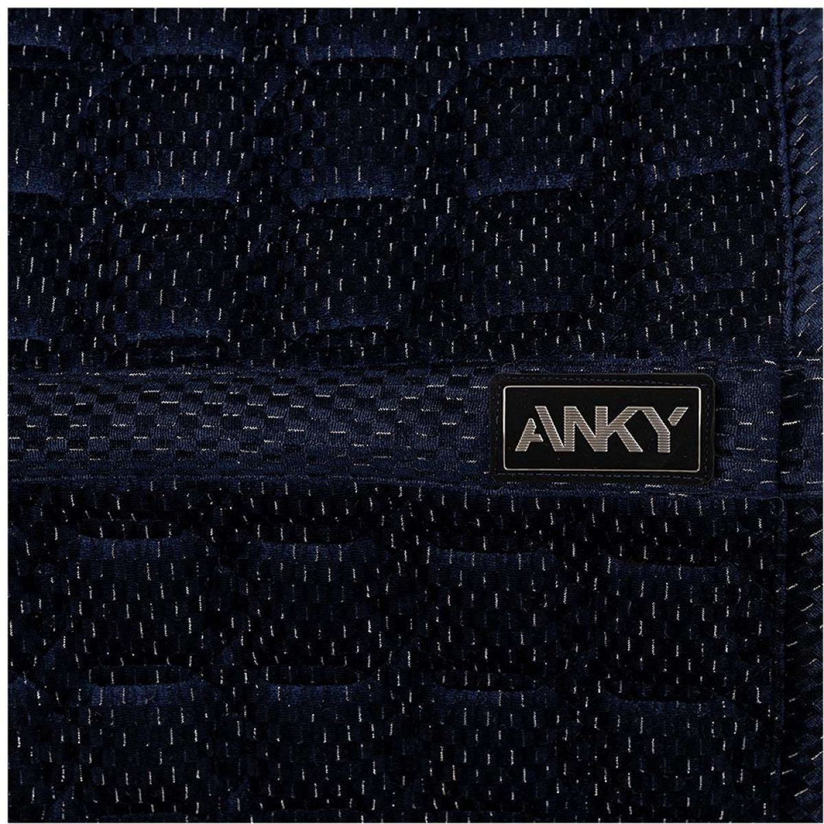 ANKY Zadeldekje Check Velvet XB25003 Dressuur Midnight Blue