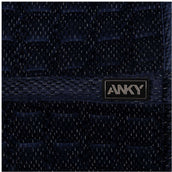 ANKY Zadeldekje Check Velvet XB25003 Dressuur Midnight Blue